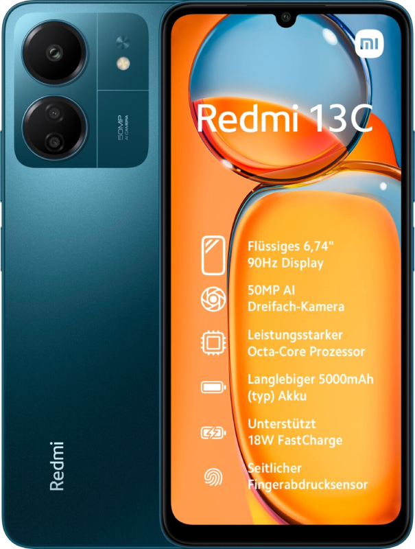 (HOT SALE) Xiaomi Redmi 13C 256GB ROM + 8GB RAM 4G Network Dual SIM 6.74inch 90Hz LCD Screen 50MP Camera  18W Tpye-C Charging 5000mAh Battery Fingerprint&Face Android 13 PHONE Smart Phones