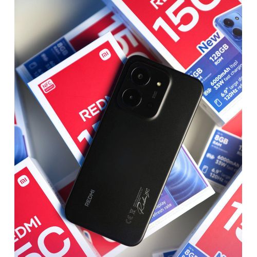 REDMI 15C 256B Storage UPTO 16GB(8+8)GB Extension Ram 6.9'' LCD 50MP Main Camera 6000mAh 33W Fast Charger Android 15 120Hz Refresh Rate Xiaomi Hyper OS 2 Side Fingerprint Smartphone smart phones