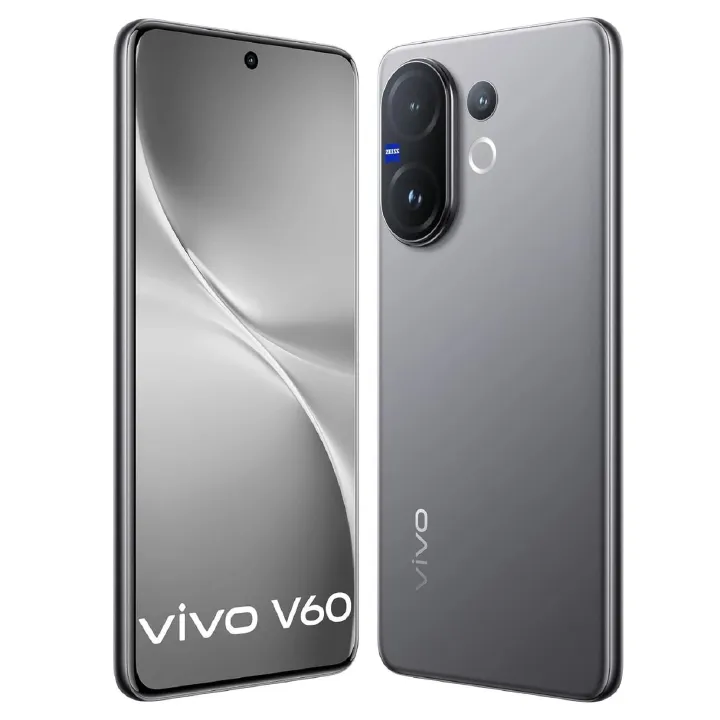 [NEW ARRIVALS]Vivo V60 5G 6.77" 120Hz AMOLED Display 256GB ROM+12GB RAM 50MP+50MP 4K@30fps Camera Snapdragon7 Gen 4 Chip 6500mAhBatt IP68/69 DualSIM Fingpnt 12MNTHS Wrrty Type-C Android 15 Smartphones