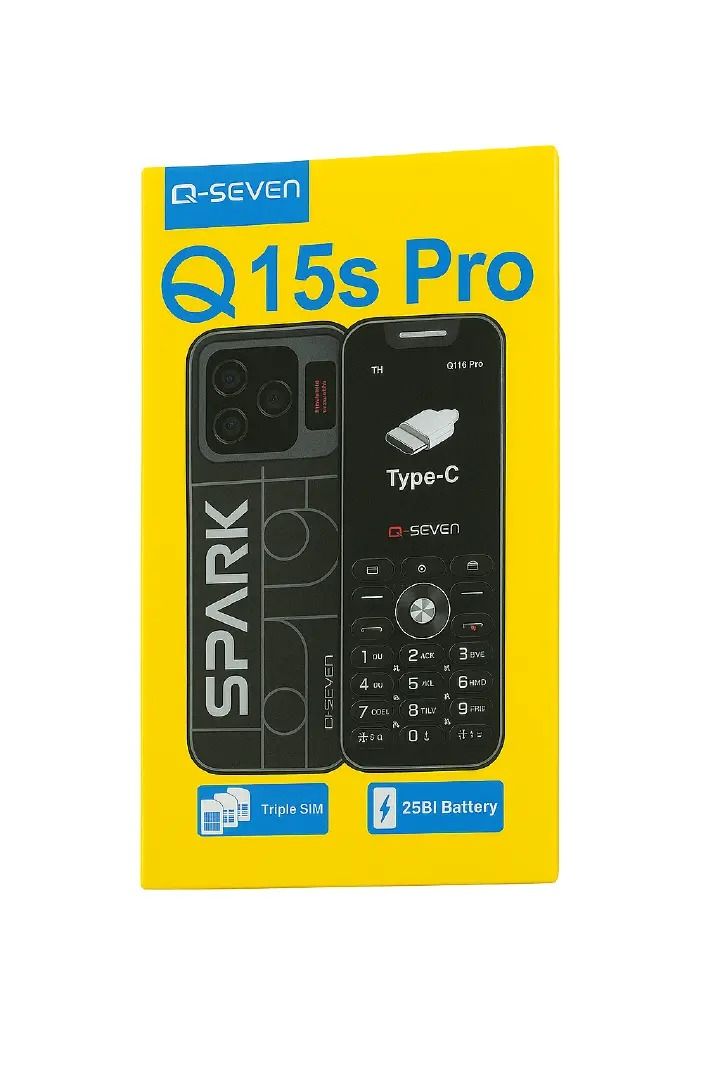 (NEW ARRIVAL!!)Q-SEVEN Q15s PRO 1.77 INCH FEATURE PHONE TRIPPLE SIM, TYPE-C CHARGING, BLUETOOTH CONNECTIVITY, WIRELESS FM, 25BI BATTERY FEATURE PHONES