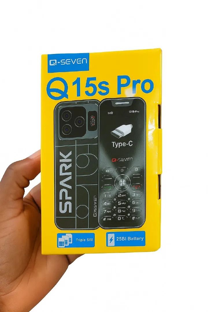 (NEW ARRIVAL!!)Q-SEVEN Q15s PRO 1.77 INCH FEATURE PHONE TRIPPLE SIM, TYPE-C CHARGING, BLUETOOTH CONNECTIVITY, WIRELESS FM, 25BI BATTERY FEATURE PHONES
