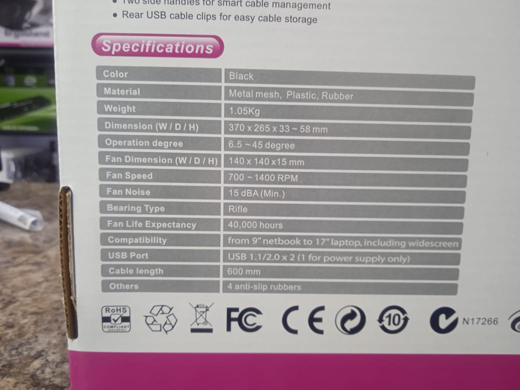 EgroStand Cooling Fan with adjustable stand
