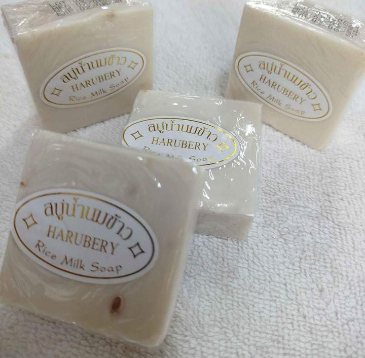 Rice Milk Soap Whitening Natural Herbal Collagen Face Body Skin Care