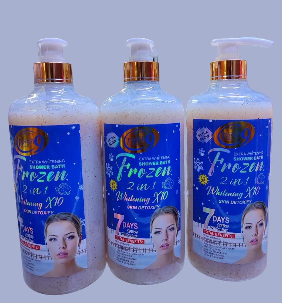 Extra whitening shower bath frozen 2 in 1