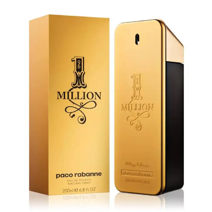 One Million For Men EDT Pefume Paco Rabanne 1 Million EDT Spray - Notes of Leather, Amber and Tangerine for Rebellious Men