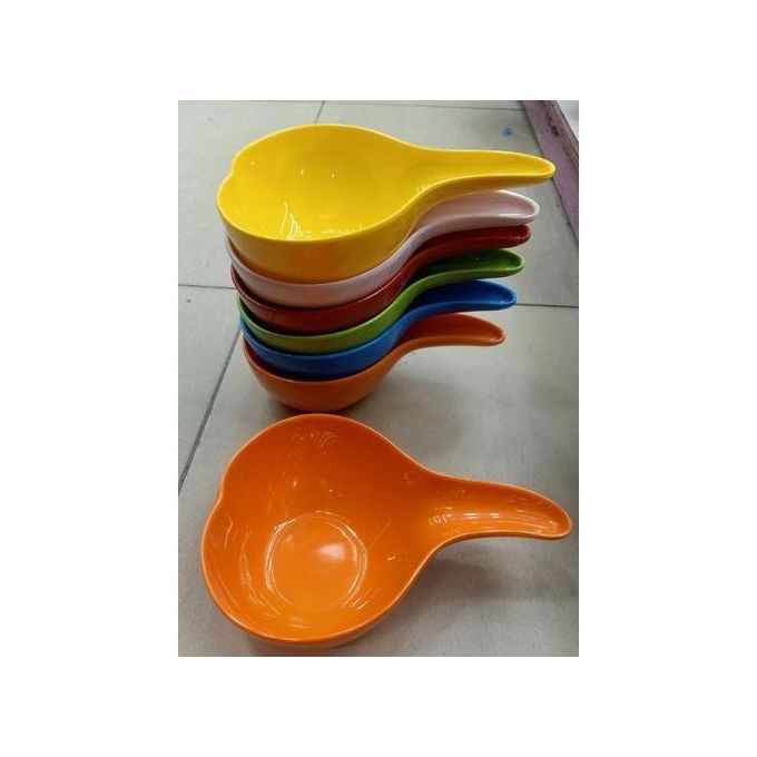 6pcs Colorful Melamine Calabash Mug Serving Porridge Uji,Broth & Soup -ASSORTED COLOURS