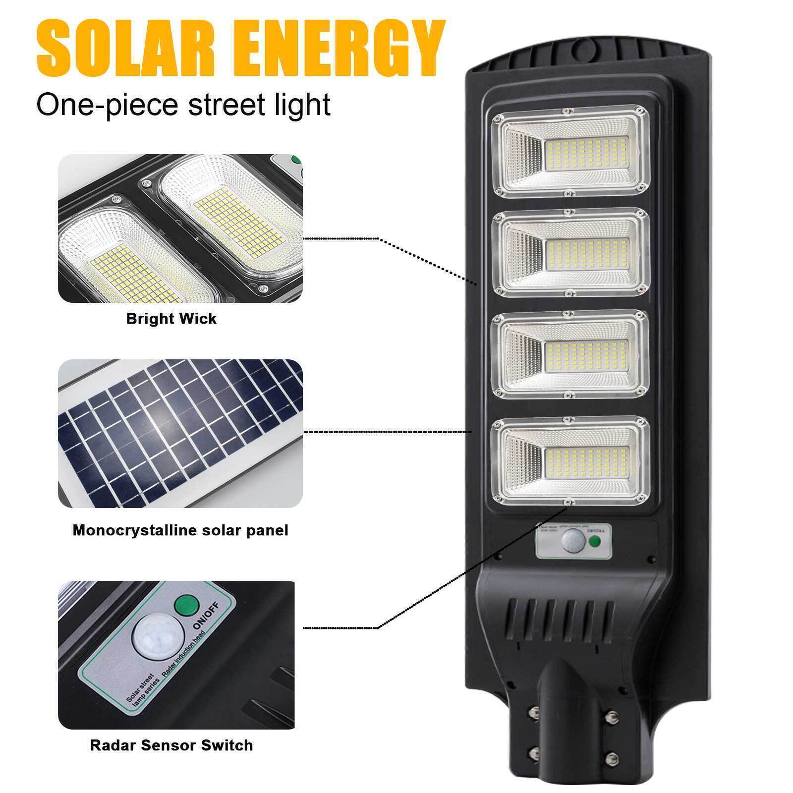 400W Solar Street Light Outdoor Waterproof 9900000 LM IP65 Solar Flood Lights Solar LED Flood Light Dusk to Dawn Lamp Commercial LED Lamp Solar Street Flood Light Outdoor Area Dusk To Dawn Wall Lamp