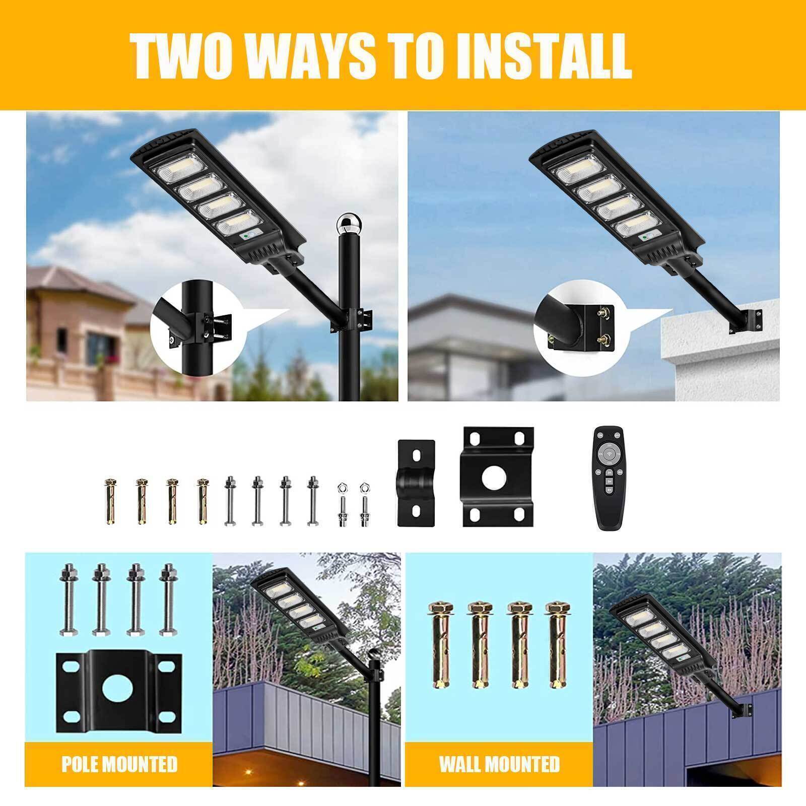 400W Solar Street Light Outdoor Waterproof 9900000 LM IP65 Solar Flood Lights Solar LED Flood Light Dusk to Dawn Lamp Commercial LED Lamp Solar Street Flood Light Outdoor Area Dusk To Dawn Wall Lamp