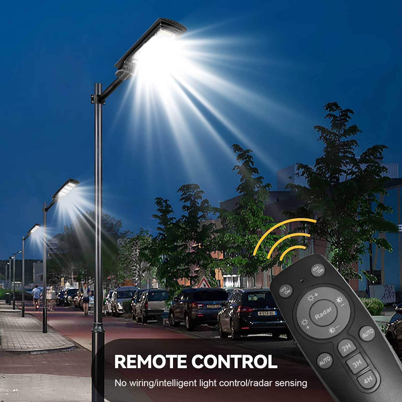 400W Solar Street Light Outdoor Waterproof 9900000 LM IP65 Solar Flood Lights Solar LED Flood Light Dusk to Dawn Lamp Commercial LED Lamp Solar Street Flood Light Outdoor Area Dusk To Dawn Wall Lamp