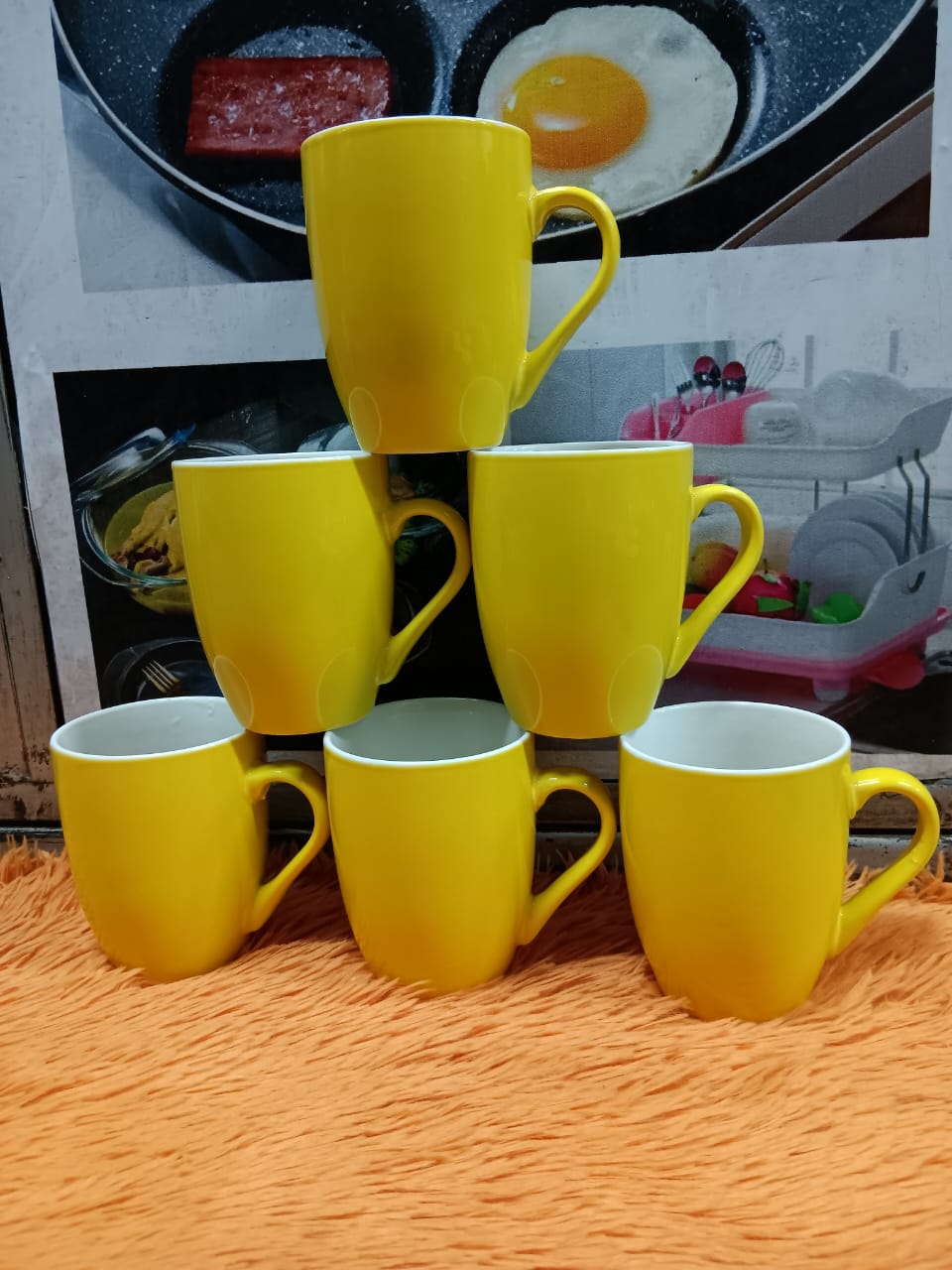UP YOUR GAME🥳🔥Ceramic Elegant Mugs/Cups For Tea/Coffee-Set(6pcs).Strong ceramic mugs
Made with thick comfortable grip ergonomic handles
Quality Chip resistant ceramic material
Classic design fit any