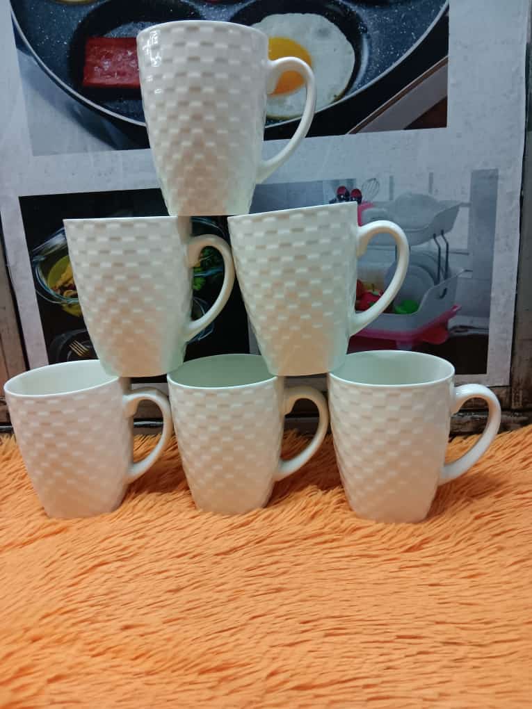 UP YOUR GAME🥳🔥Ceramic Elegant Mugs/Cups For Tea/Coffee-Set(6pcs).Strong ceramic mugs
Made with thick comfortable grip ergonomic handles
Quality Chip resistant ceramic material
Classic design fit any