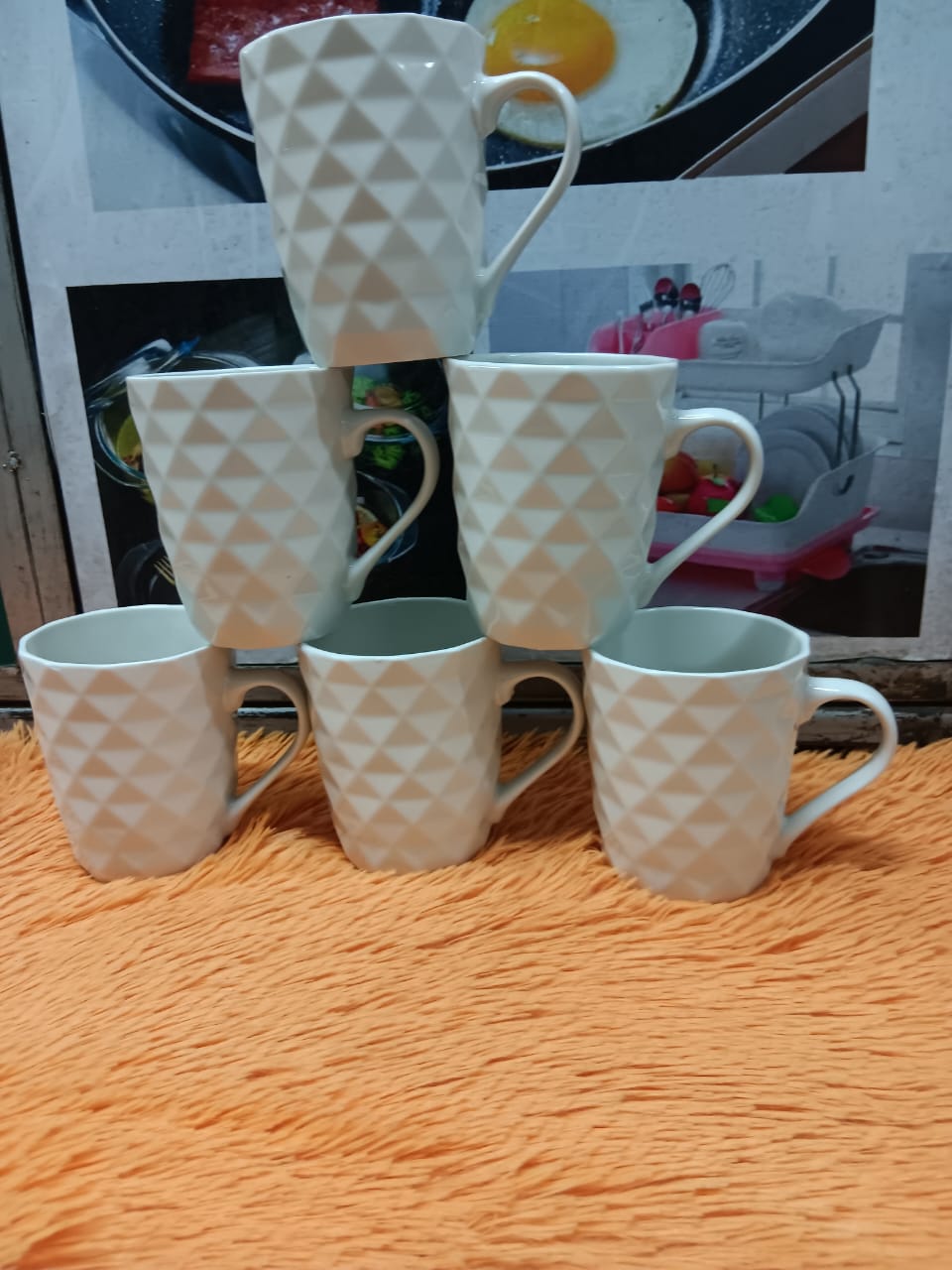 UP YOUR GAME🥳🔥Ceramic Elegant Mugs/Cups For Tea/Coffee-Set(6pcs).Strong ceramic mugs
Made with thick comfortable grip ergonomic handles
Quality Chip resistant ceramic material
Classic design fit any