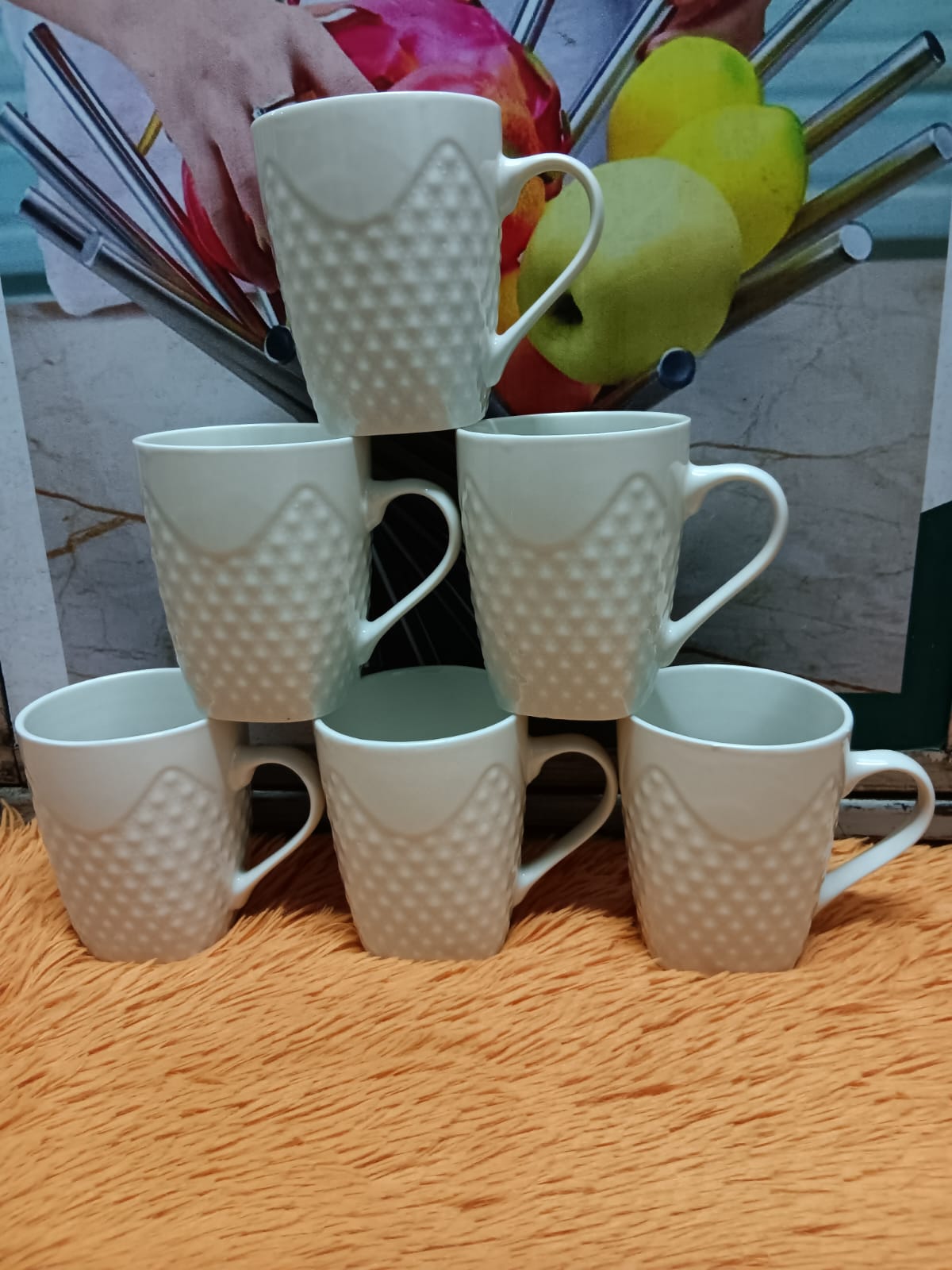 UP YOUR GAME🥳🔥Ceramic Elegant Mugs/Cups For Tea/Coffee-Set(6pcs).Strong ceramic mugs
Made with thick comfortable grip ergonomic handles
Quality Chip resistant ceramic material
Classic design fit any