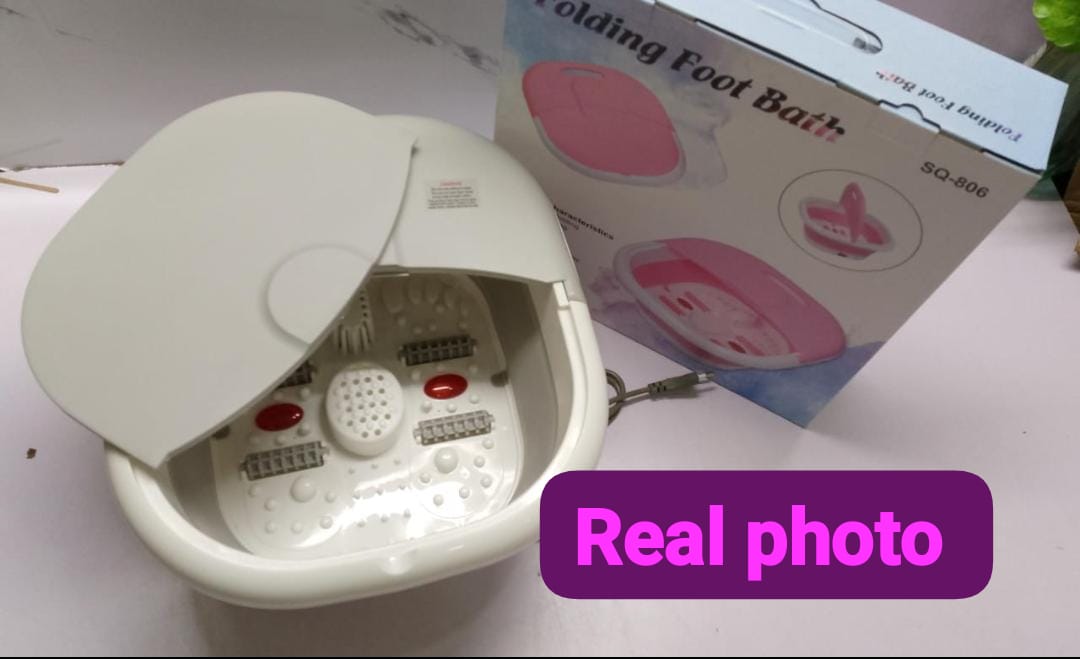 New arrivals 🥳🥳🥳Portable Foldable Electric Heating Foot Spa Massage Soaking Basin Pedicure Bubbles Machine.The Foot Soaking Bucket is compact and portable design, wireless remote control. Different