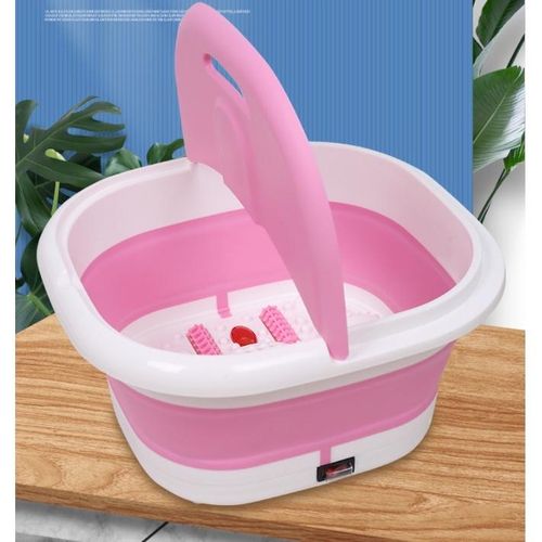 New arrivals 🥳🥳🥳Portable Foldable Electric Heating Foot Spa Massage Soaking Basin Pedicure Bubbles Machine.The Foot Soaking Bucket is compact and portable design, wireless remote control. Different