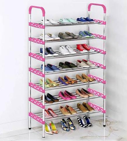 🔅TC Portable shoe Rack holding 21 pairs; 55cmx26cmx149cm; Holds up to 21 pairs of shoes
Beautiful and practical.
Strong, stable and more durable🔅