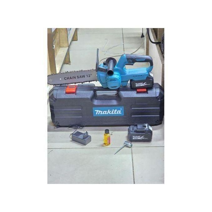 💥 Makita 12 INCH CORDLESS Chainsaw ;Brushless motor for high efficiency,Comes with 2 high-capacity 10-cell batteries,Safety chain brake for accident prevention 💥