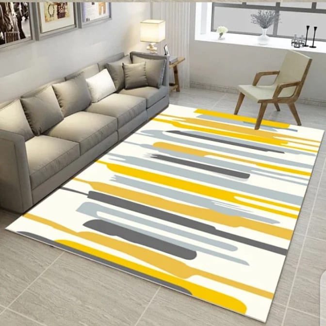 Modern minimalist living room carpet || Non-slip,wear-resistant || Soft and comfortable || Unique geometric design,adding a touch to your living room
