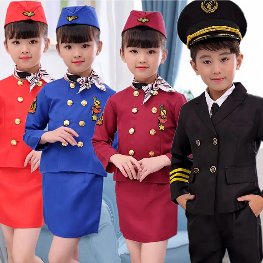 Professional Children's flight ✈️ attendant cosplay costume || CBC requirements for career purposes