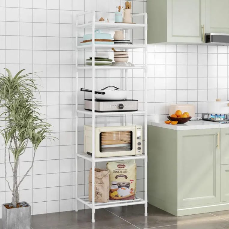 Multipurpose Kitchen Storage Rack with Wheels || Perfect for holding small appliances, condiments, dishes, fruits, vegetables, and more