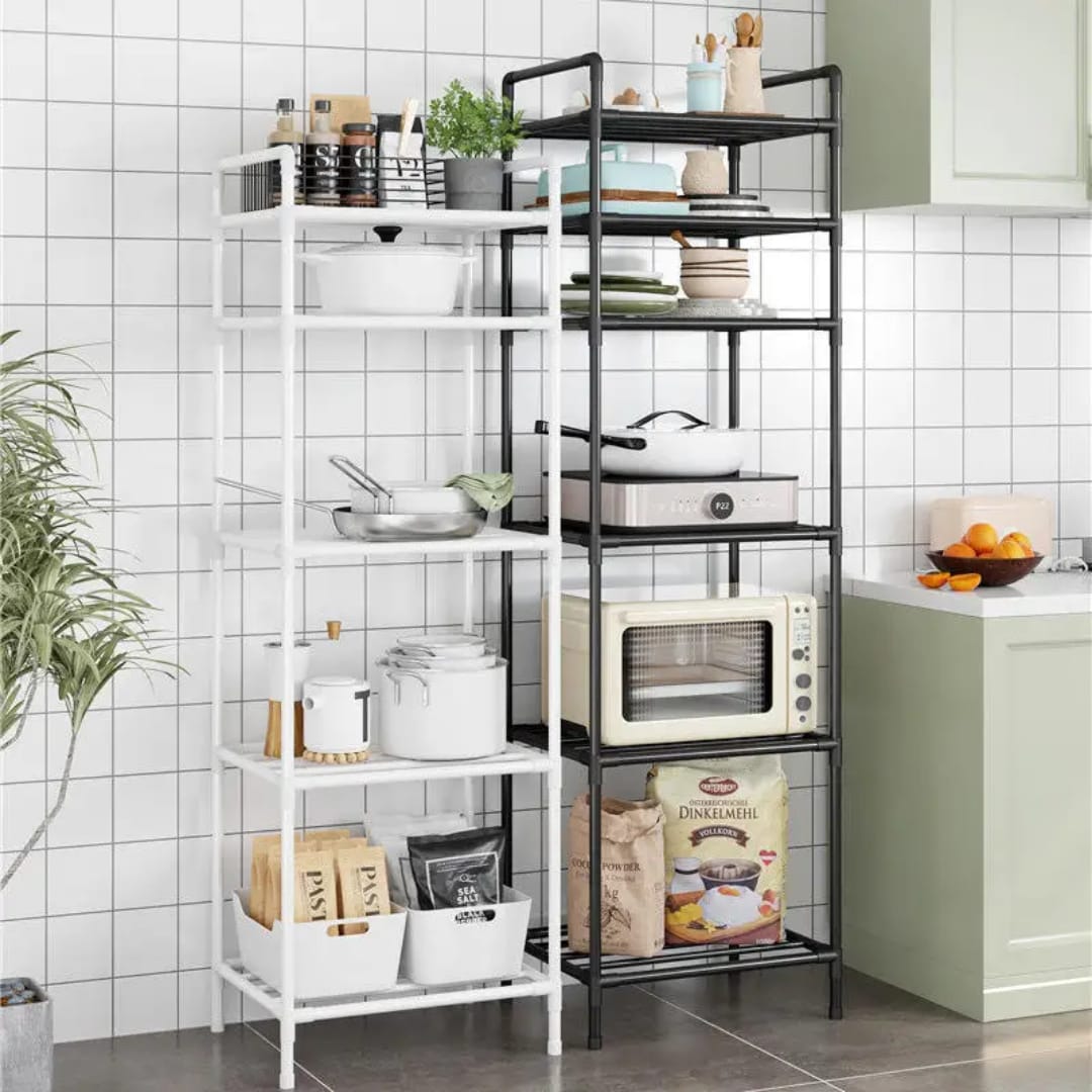 Multipurpose Kitchen Storage Rack with Wheels || Perfect for holding small appliances, condiments, dishes, fruits, vegetables, and more