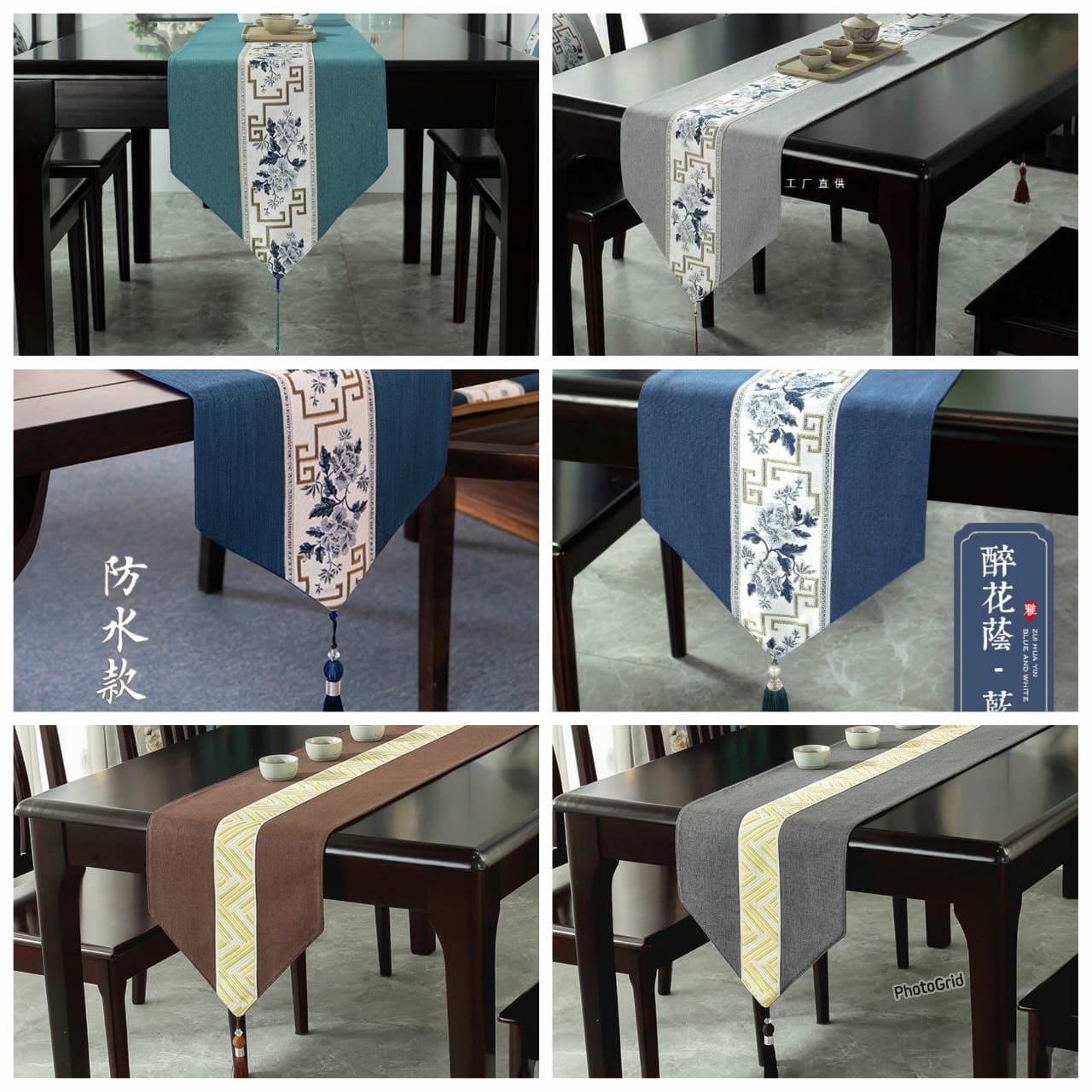 Premium Cotton Linen Table Runner (33x120cm) - Heat-Resistant & Non-Slip Decorative Runner