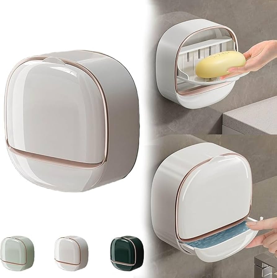 12x12x5cm Flip soap dish drainer single layer