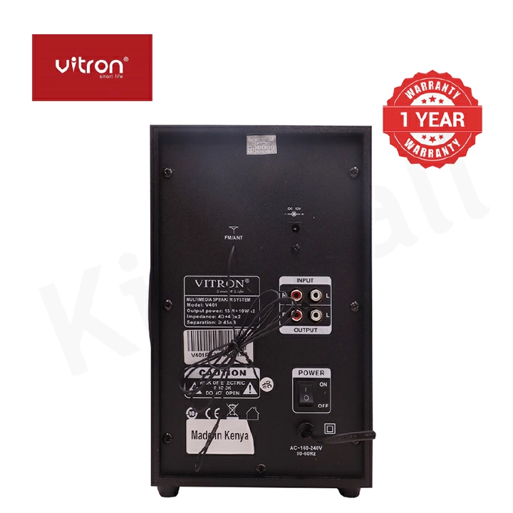 Vitron V401 2.1CH Multimedia Bluetooth Woofer Home Audio System Speaker System AC/DC Subwoofer 5000W with Remote Control