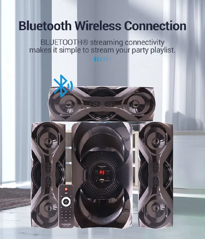 New Arrival Tagwood 631F 3.1CH Woofer Subwoofer Bluetooth Cinema Home theater System Bluetooth Hi-Fi Speaker Speaker System