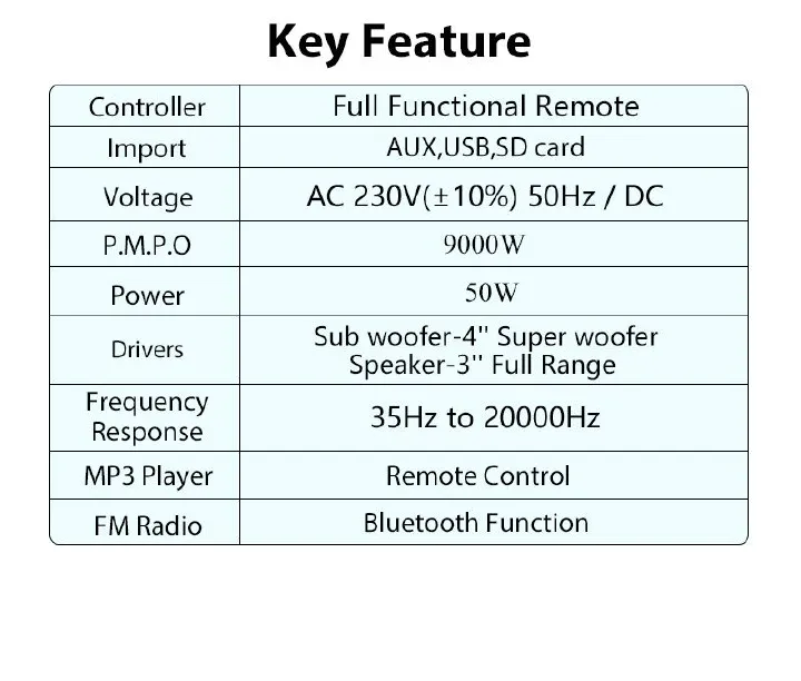 New Arrival Tagwood 631F 3.1CH Woofer Subwoofer Bluetooth Cinema Home theater System Bluetooth Hi-Fi Speaker Speaker System
