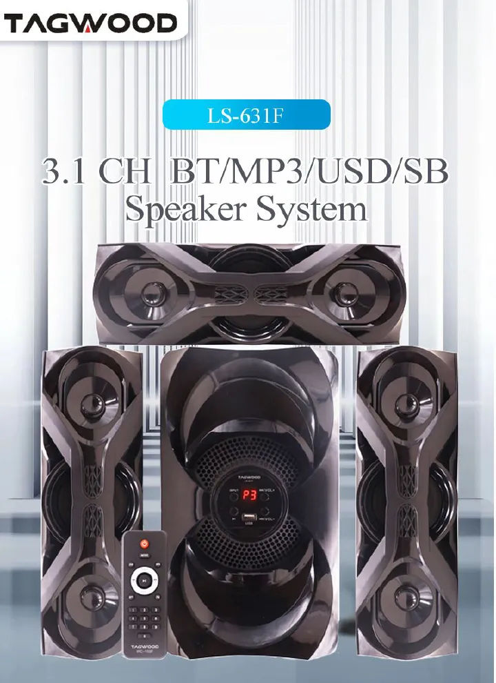 New Arrival Tagwood 631F 3.1CH Woofer Subwoofer Bluetooth Cinema Home theater System Bluetooth Hi-Fi Speaker Speaker System