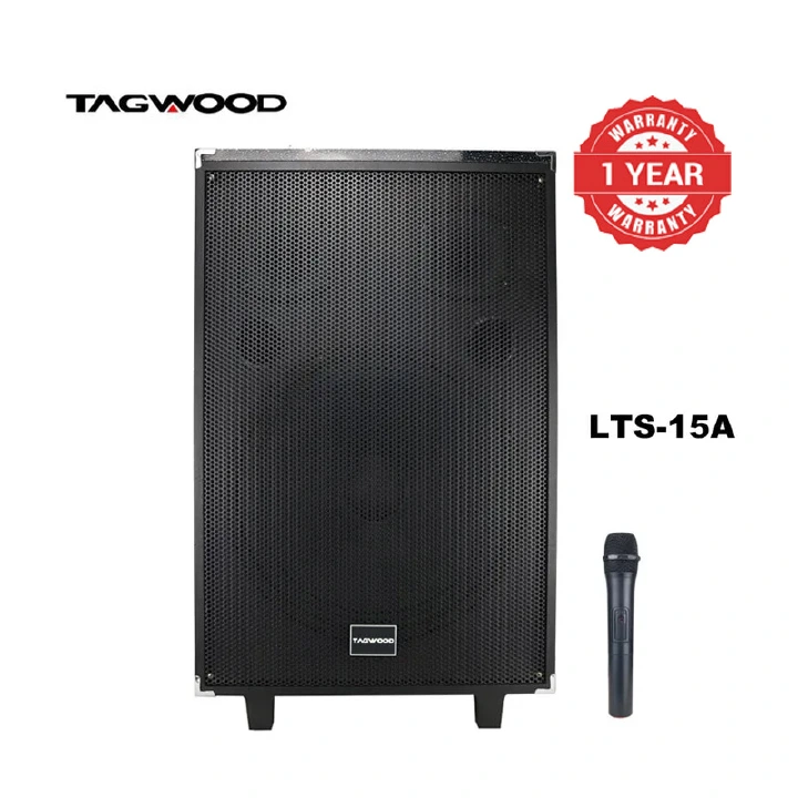 TAGWOOD LTS-15A Outdoor Subwoofer Speaker with Bluetooth,FM Radio,Free Wireless Microphone Woofer Outdoor Speaker