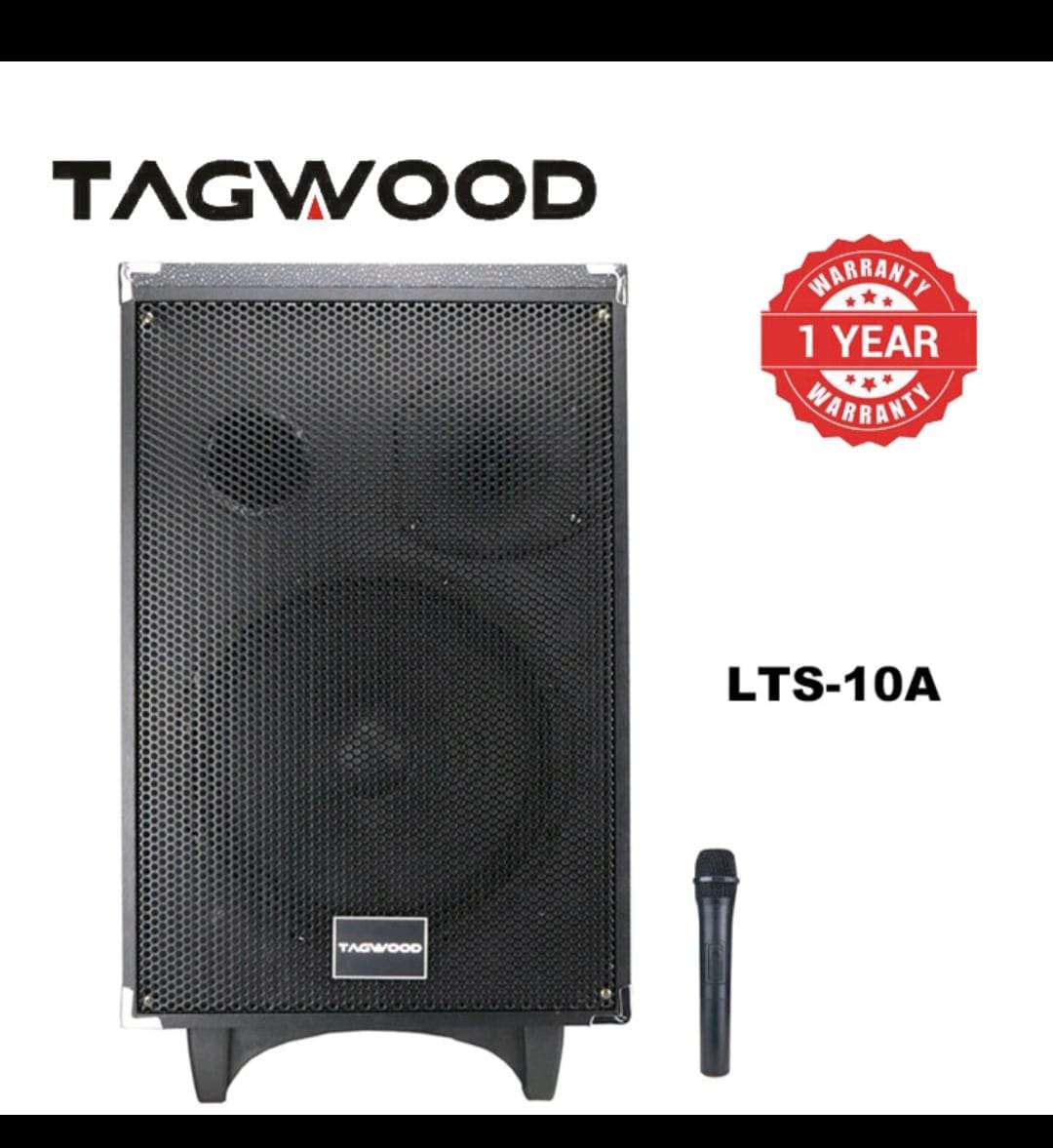 TAGWOOD LTS-10A OUTDOOR TROLLEY SPEAKER WITH ONE FREE WIRELESS MICROPHONE,USB,FM RADIO 9800W PMPO