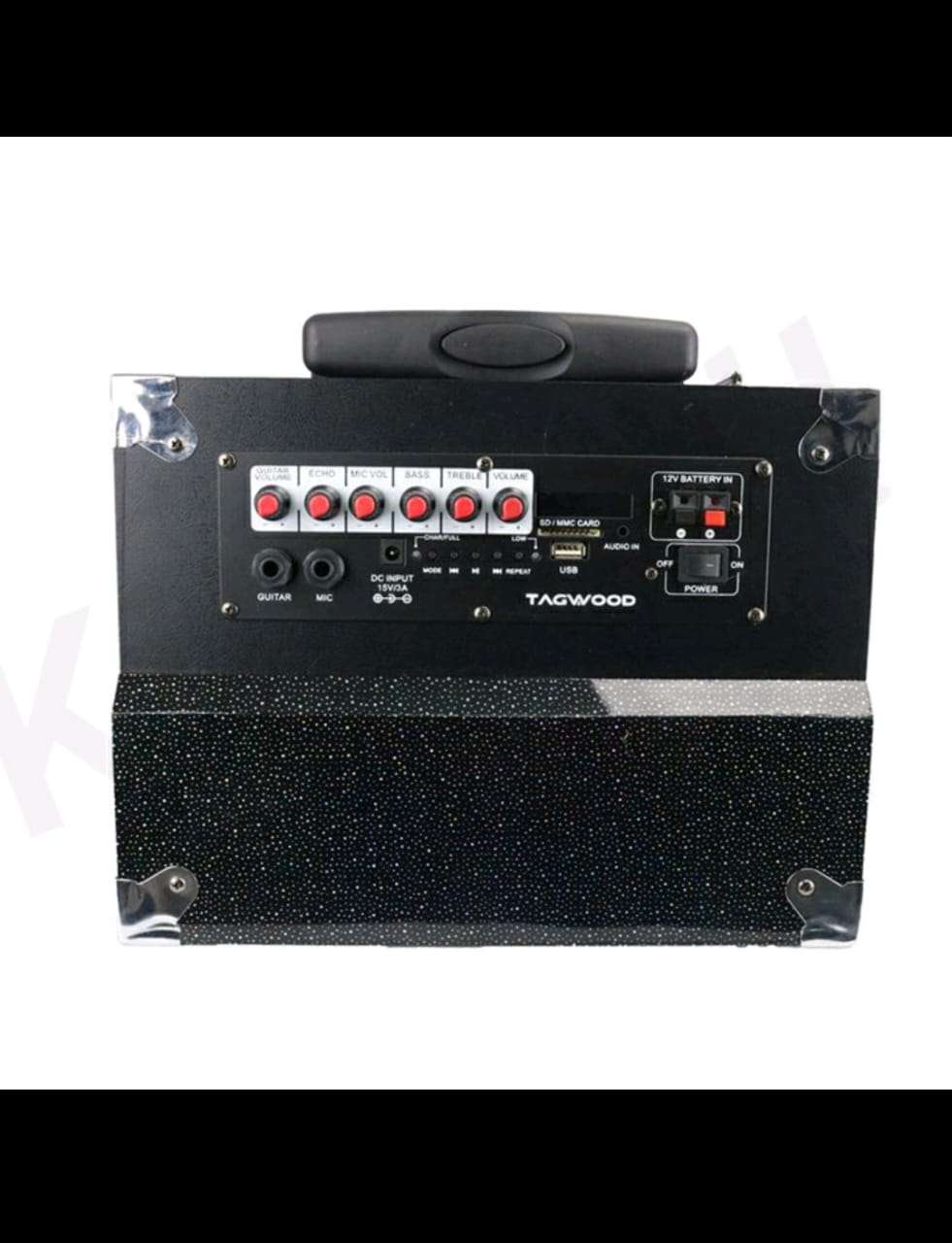 TAGWOOD LTS-10A OUTDOOR TROLLEY SPEAKER WITH ONE FREE WIRELESS MICROPHONE,USB,FM RADIO 9800W PMPO