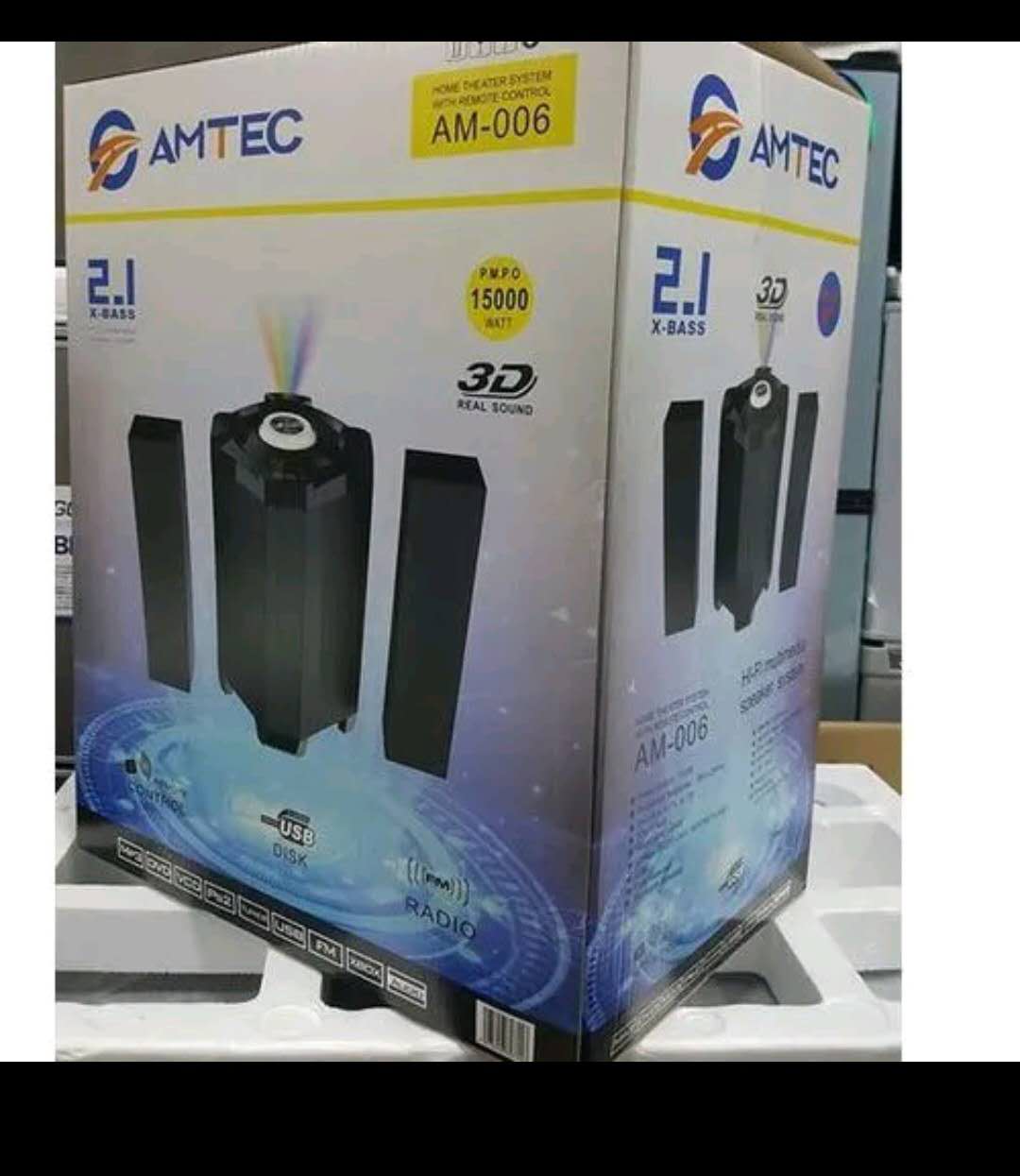 AMTEC AM-006 2.1 CH Home Theatre  subwoofer with bluetooth/fm/usb,15000W