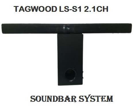 Tagwood 7500W 2.1CH Multimedia Bluetooth Woofer Speaker System Subwoofer Soundbar BT/USB/SD/FM Subwoofer Home Audilo System Soundbar with Remote Control S1 Speaker bass