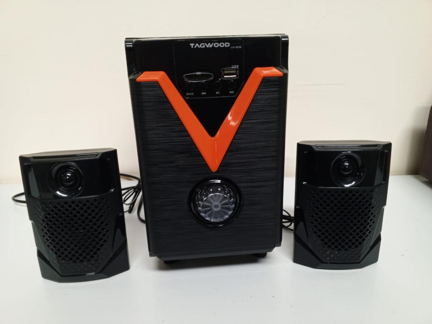 TAGWOOD LS-421G 2.1CH 6000W PMPO WOOFER Home Audio SPEAKER BLUETOOTH/FM/SB/USB Subwoofer Speaker System