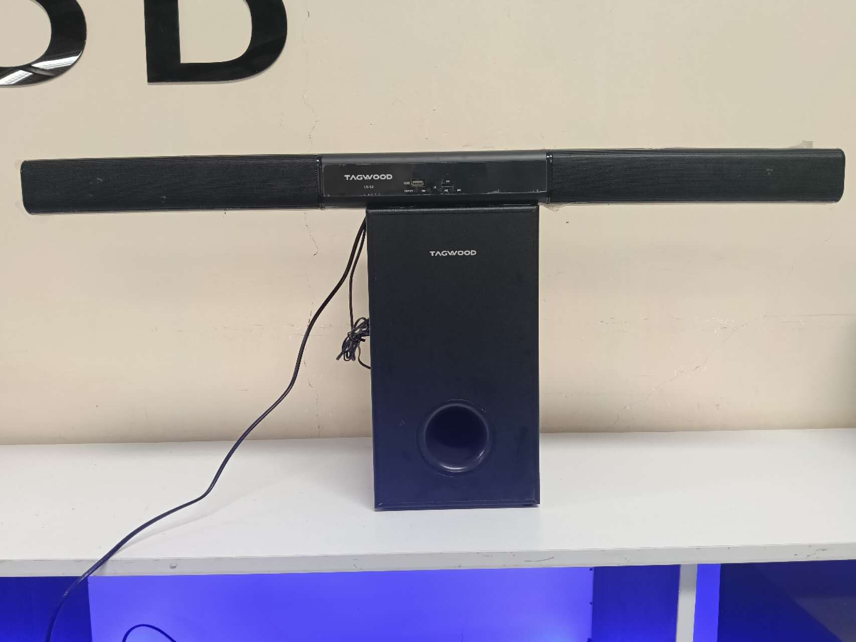 NEW TAGWOOD LS-S2  2.1CH  12000W PMPO  WIRED   SOUNDBAR SYSTEM   WITH USB  BLUETOOTH FM  BLUETOOTH  AUX   FULL FUNCTIONAL   REMOTE