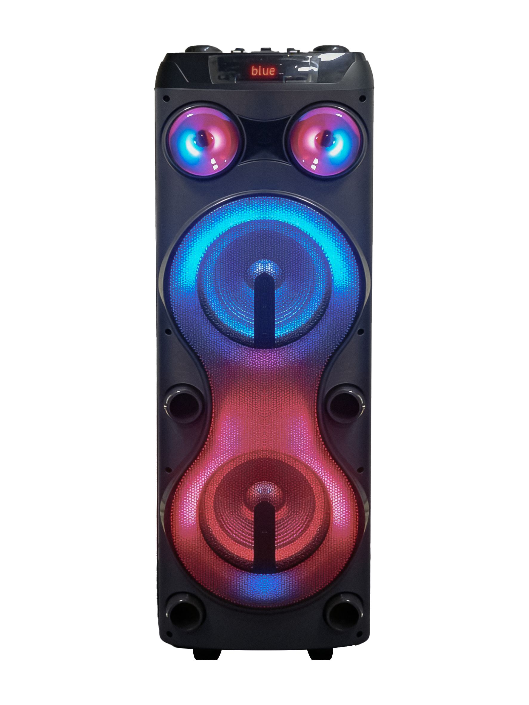 NEW TAGWOOD LTS-8B RECHARGEBLE PORTABLE PARTY BOX WITH ONE WIRELESS MICROPHONE USB FM RADIO BLUETOOTH AND ADJUSTABLE LED LIGHTS