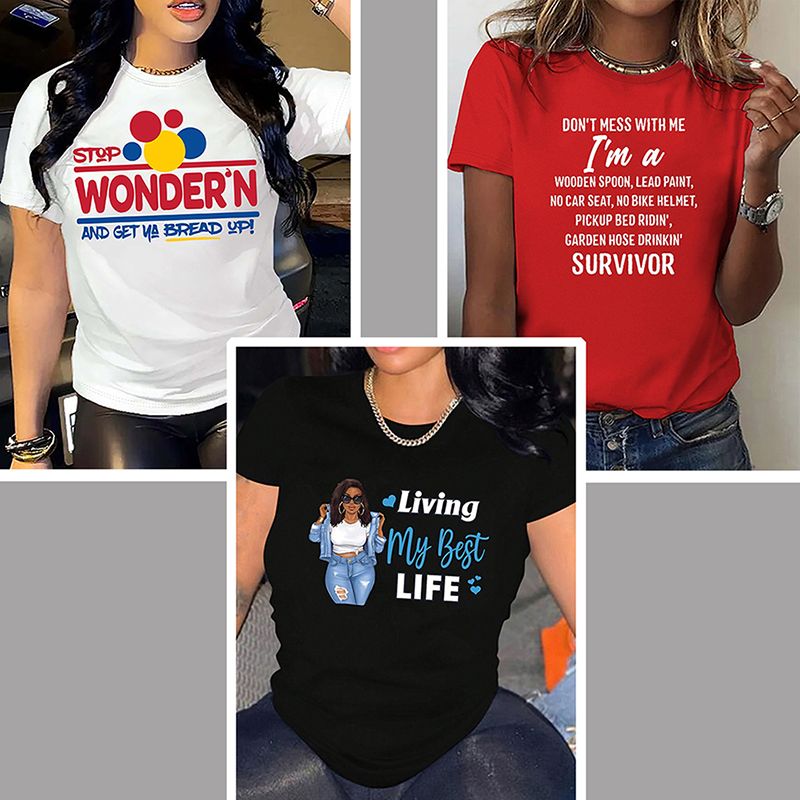 3 PCS Tshirts Women T-shirts 3 in 1 tshirts Women Tops Ladies Tees Sets Clothes Shirts Lady Wear On Sale New Arrival