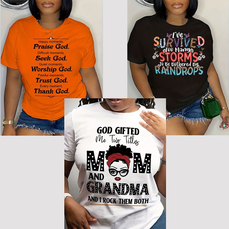 3 PCS Tshirts Women T-shirts 3 in 1 tshirts Women Tops Ladies Tees Sets Clothes Shirts Lady Wear On Sale New Arrival