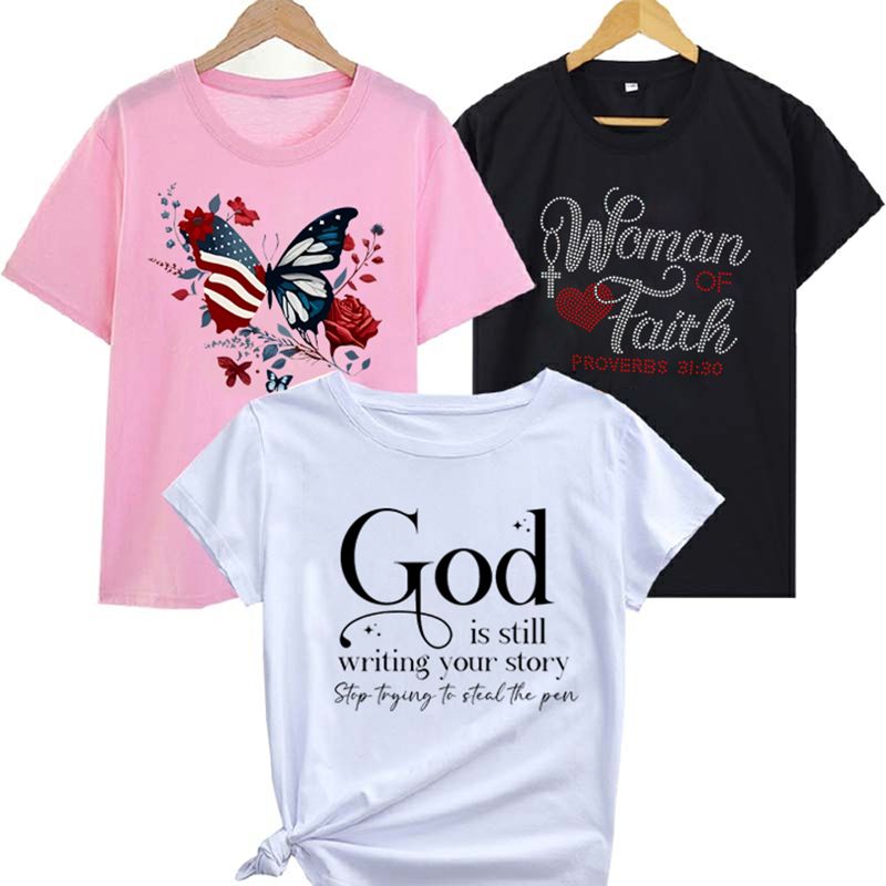 3 PCS Tshirts Women T-shirts 3 in 1 tshirts Women Tops Ladies Tees Sets Clothes Shirts Lady Wear On Sale New Arrival