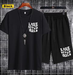 Man clothes  Men's clothing - Summer - Short-sleeved T-shirt - Printed - New style T-shirt+short  Short-sleeved men's T-shirt 1201