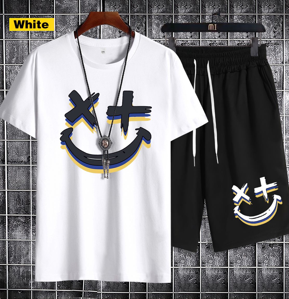 【T-shirt+short】 Short-sleeved men's T-shirt 1201