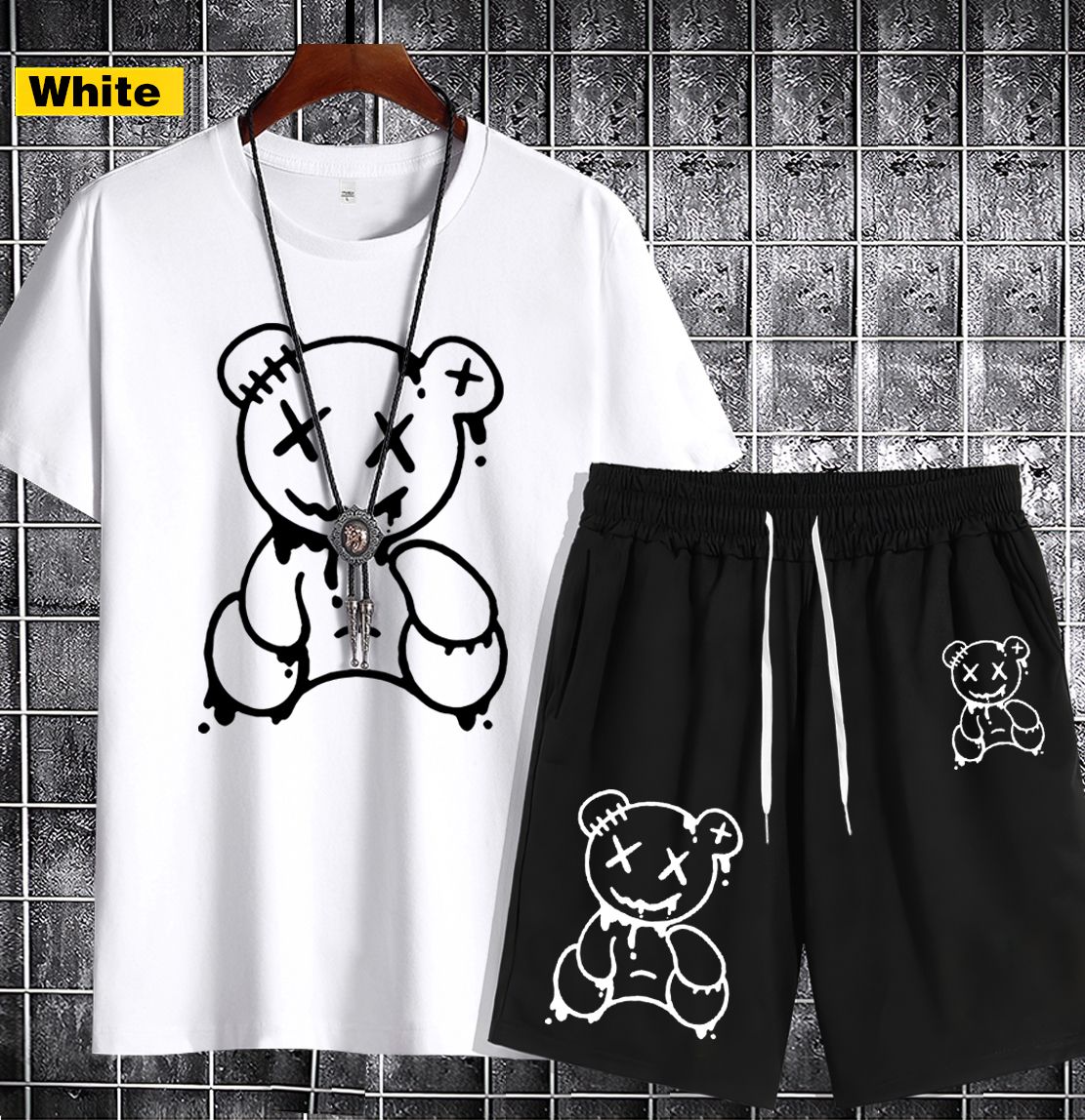 【T-shirt+short】 Short-sleeved men's T-shirt 8888