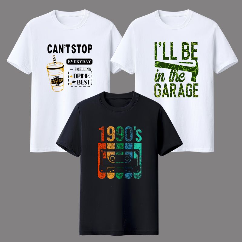 Man clothes  Men's clothing - Summer - Short-sleeved T-shirt - Printed - New style  3 PCS Short sleeve T-shirt Men