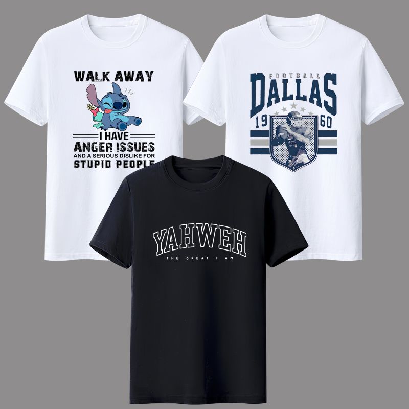 3 PCS Short sleeve T-shirt Men