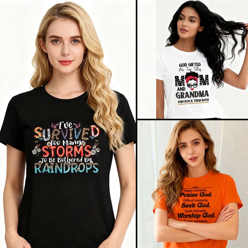 3 PCS Tshirts Women T-shirts 3 in 1 tshirts Women Tops Ladies Tees Sets Clothes Shirts Lady Wear On Sale New Arrival