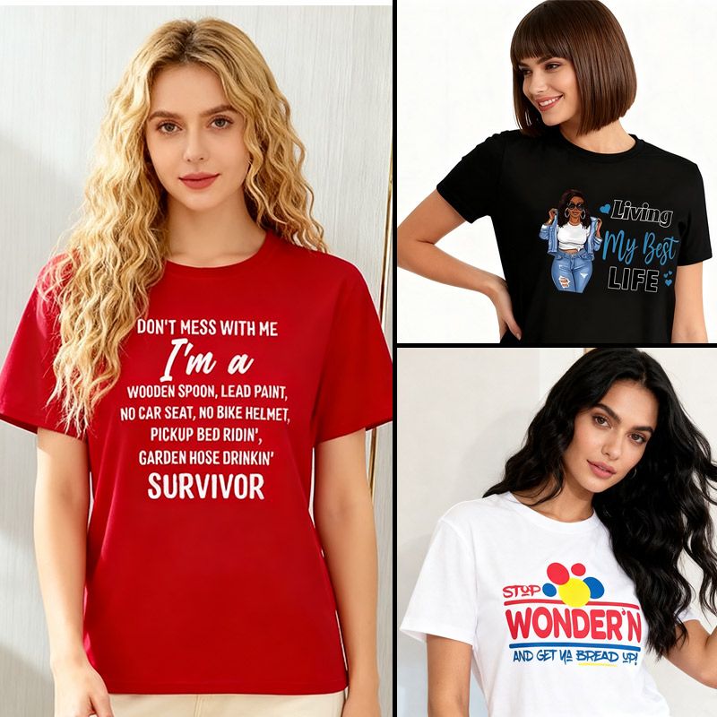 3 PCS Tshirts Women T-shirts 3 in 1 tshirts Women Tops Ladies Tees Sets Clothes Shirts Lady Wear On Sale New Arrival