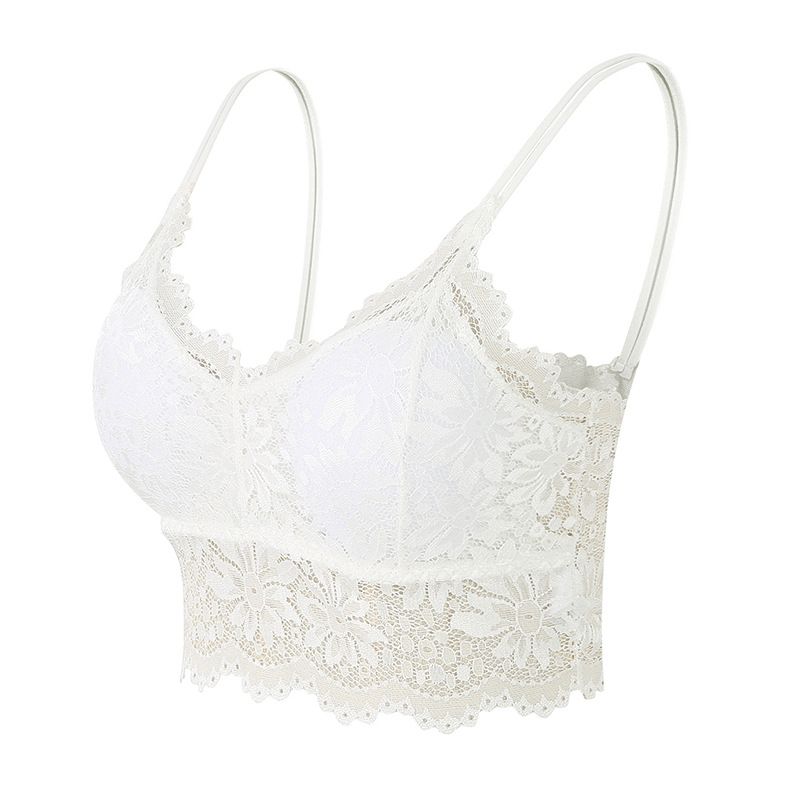 Comfy Floral Lace Wireless Push Up Bra - Women's Lingerie & Underwear